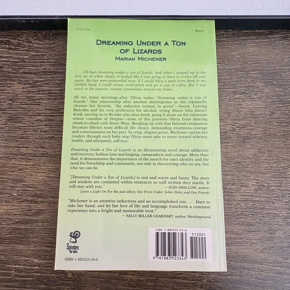 Dreaming Under A Ton Of‎ Lizards Marian Michener Lesbian Fiction Trade Paperback
